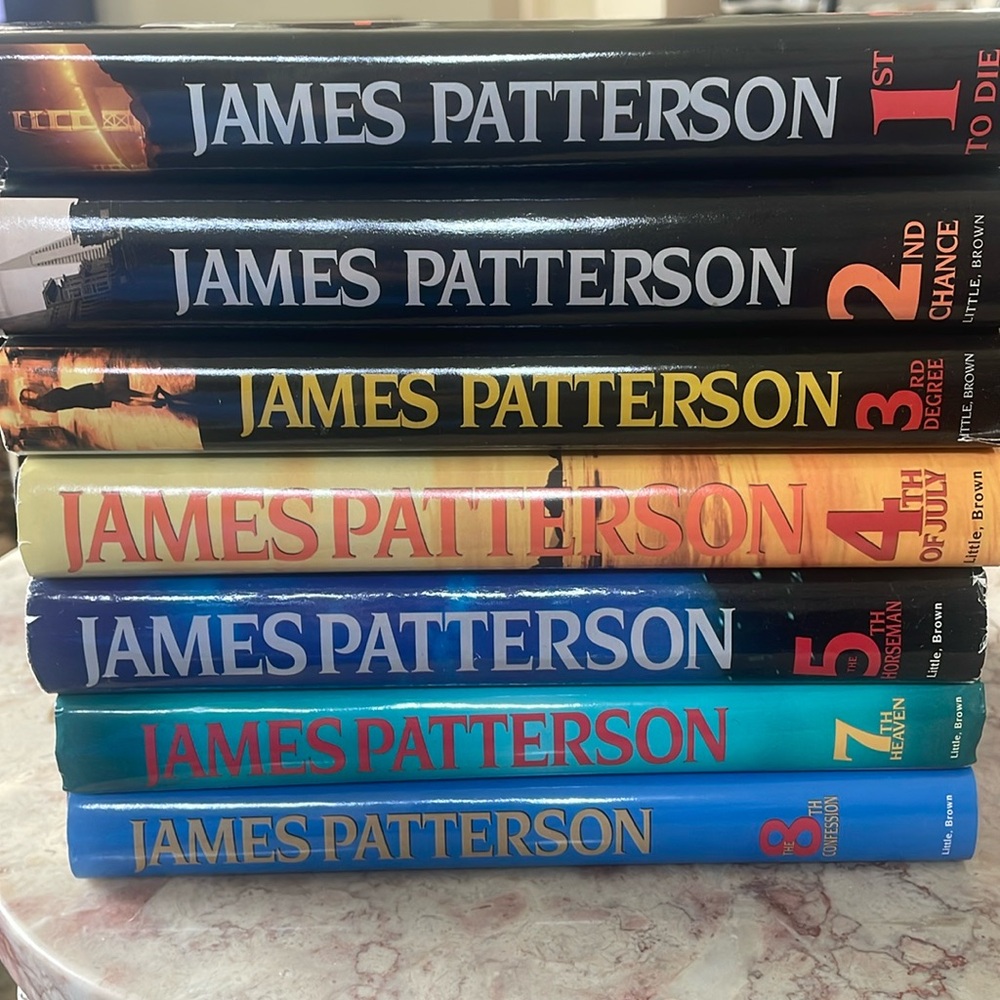 For Sale Is An EUC Set Of 7 James Patterson Murder Series Of Hardcover Books